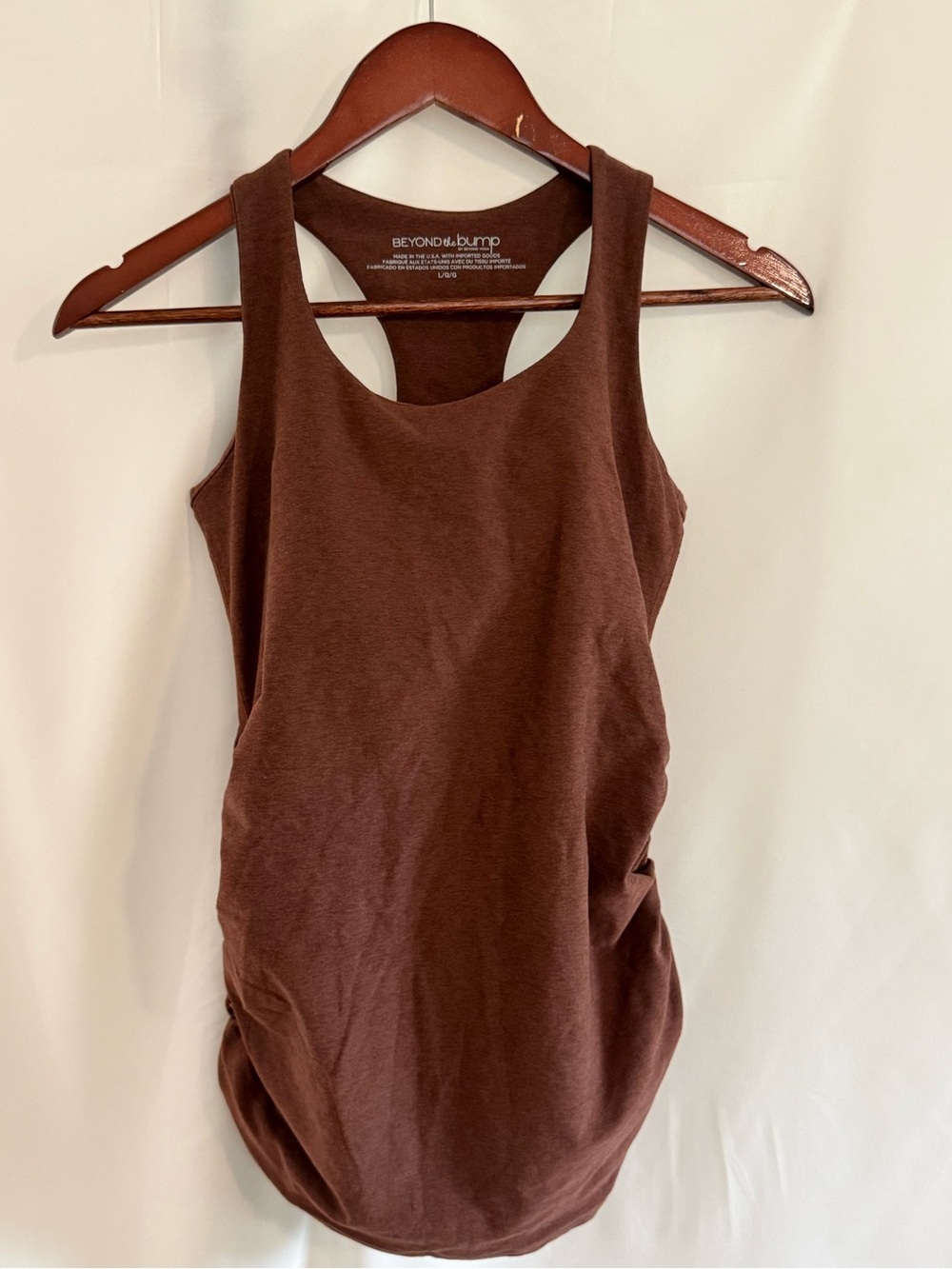 Beyond the Bump Brown Maternity Tank